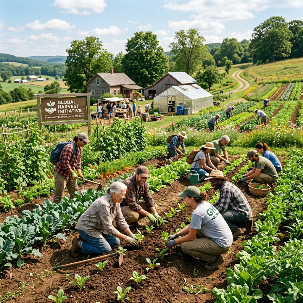 Trabajo Comunitario en Finca